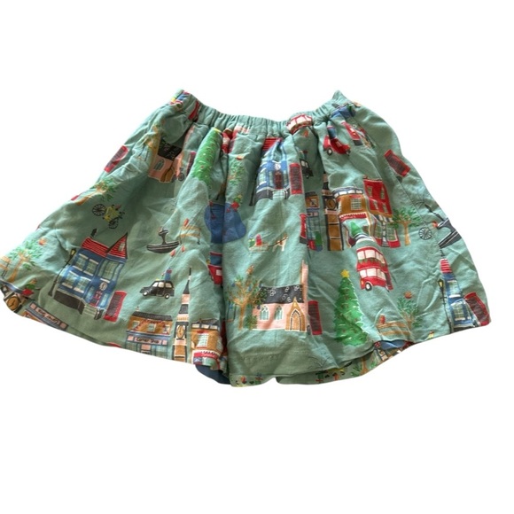 Mini Boden Green and Pink Scenic Skirt - Picture 2 of 6